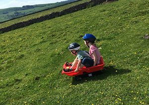 Grass Sledges, Bikes and Horse Riding