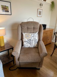 riser recliner chair in sitting room